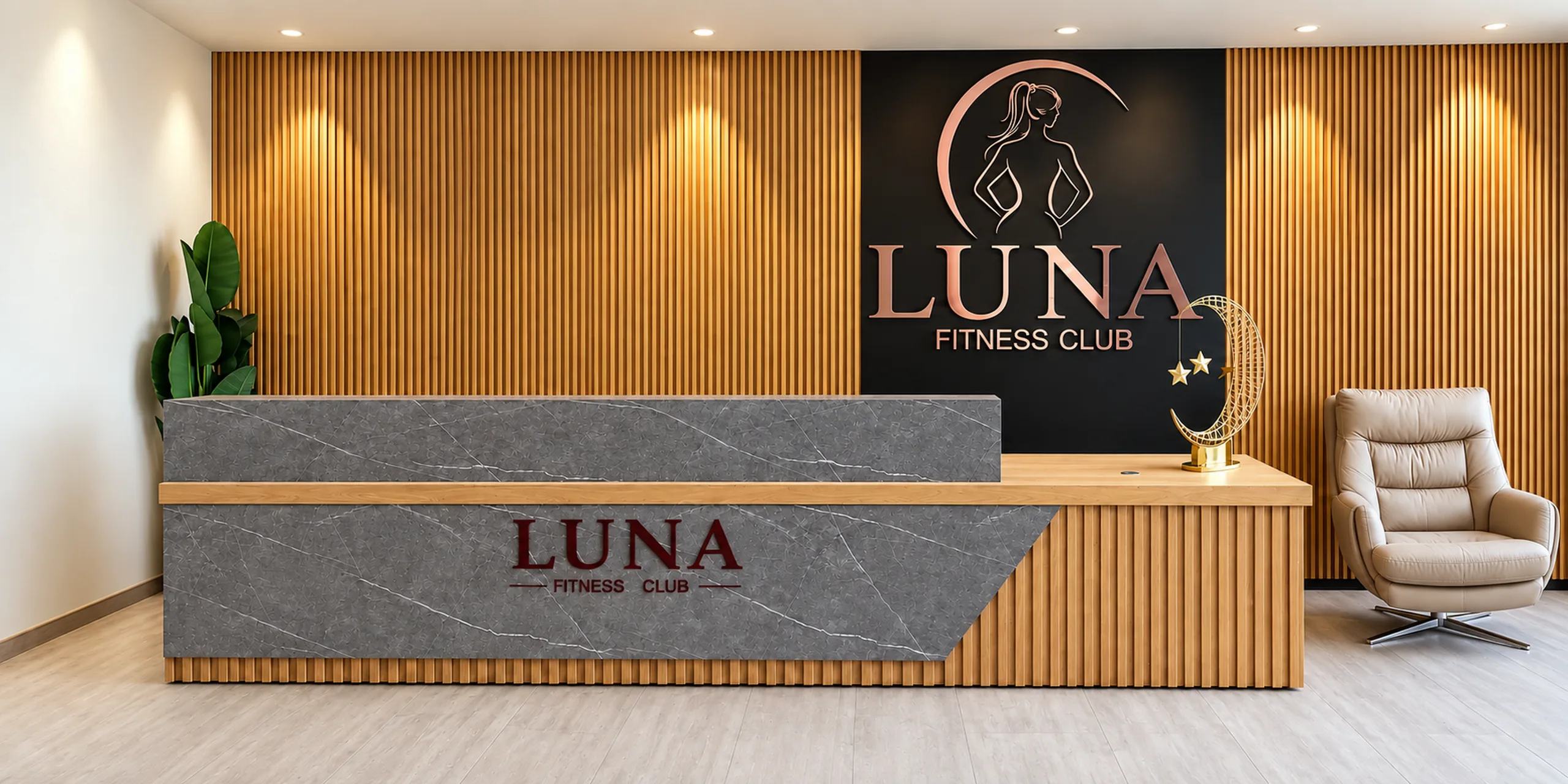 Interiorul Luna Fitness Club